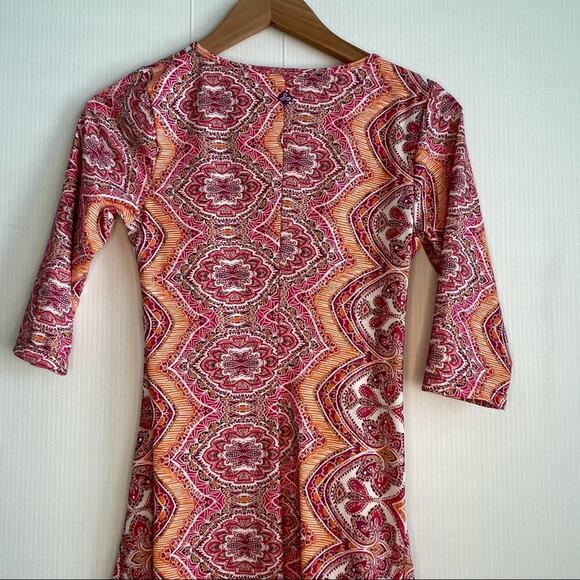 Prana faux wrap 3/4 length sleeve dress - Picture 5 of 9